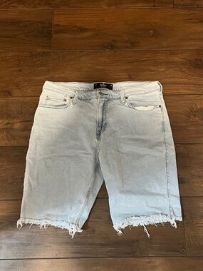 Hollister Light Blue Denim Cutoff Shorts